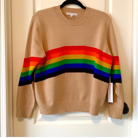 Young Fabulous & Broke Sweaters - NWT Young Fabulous & Broke rainbow sweater